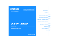 Yamaha MT-09 - Owners manual 2024 